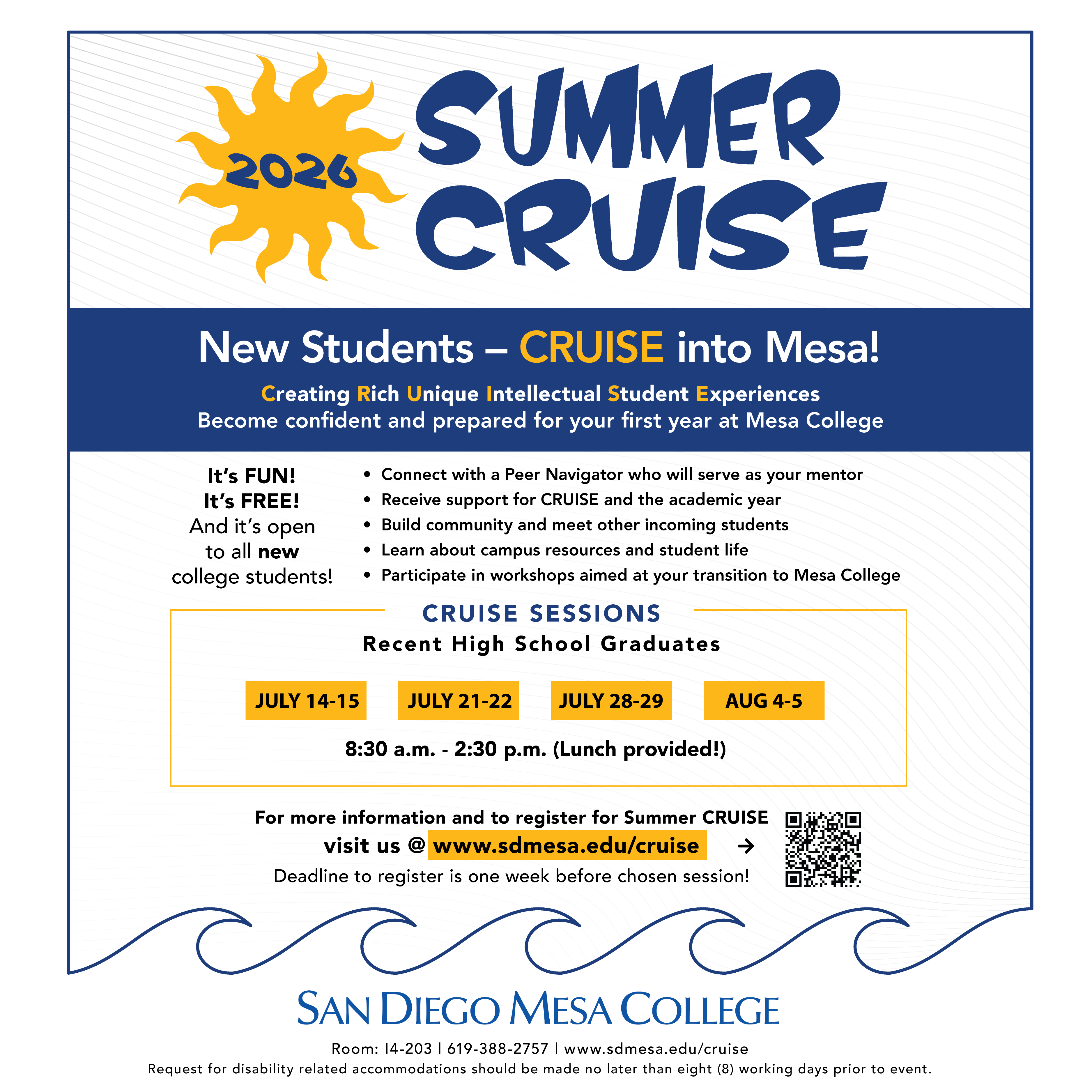 2026 Summer CRUISE Flyer